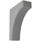 Ekena Millwork 3 1/2"W x 10"D x 12"H Clarksville Wood Vintage Decor Bracket, Pebble Grey BKTWD04X10X12CVPG - alternate 1